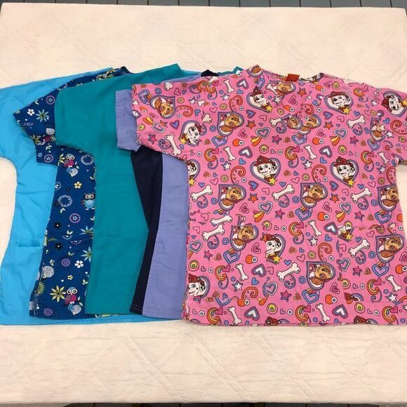 Tops - 5 Various Brands Women Scrub Tops‎ Size L